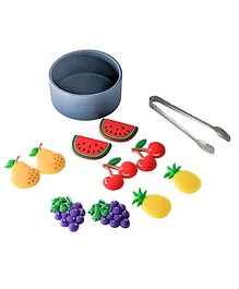 B4BRAIN Silicon Jar and Fruits Set For babies 1-2 year for brain development designed by Experts