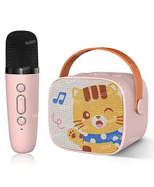 Fiddlerz Karaoke Machine with Handheld Karaoke Mics Speaker Machine for Kids Bluetooth Speaker Microphone Set - Color May Vary