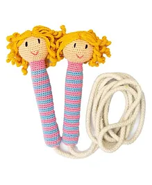 Happy Threads Handcrafted Amigurumi Skipping Rope - Pink
