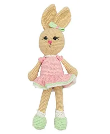 Happy Threads Handcrafted Amigurumi Bunny Pink - Height 25 cm