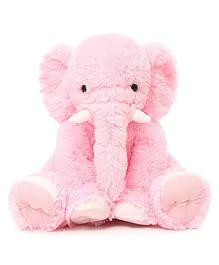 Frantic Premium Soft Toy Lucky Elephant Pink for Kids - Height 32 cm