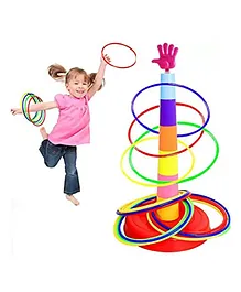 AKN TOYS Mini Series Ring Quoits Throw Game Kids Toy - Multi Color