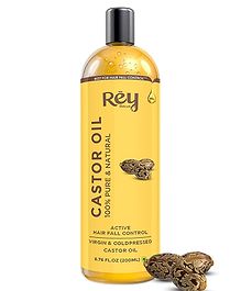 Rey Naturals Cold-Pressed 100% Pure Castor Oil - 200 ml