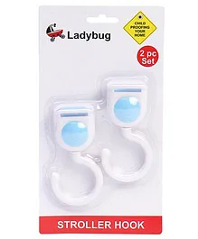 Ladybug Stroller Hook White - Pack Of 2
