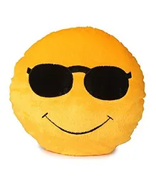 Deals India Cool Dude Smiley Cushion Yellow - 35 cm