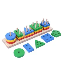 Woods for Dudes Mind Puzzle  5 Shape - Multicolour