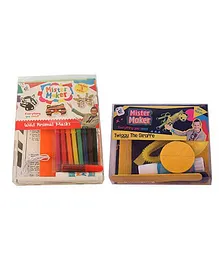 Mister Maker Wild Animal Masks And Twiggy The Giraffe Kit Combo - Multicolor