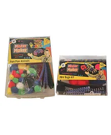 Mister Maker Pom Pom Animals And Mini Bugs Kit Combo - Multicolor