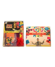Mister Maker Collage Frames Kit  And Button Badges Kit Combo - Multicolor