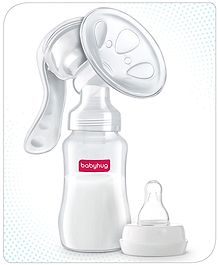 Babyhug Manual Breast Pump with 2 Suction Modes- White