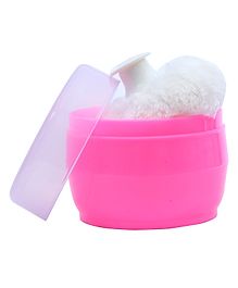 1st Step BPA Free Powder Puff With Powder Storage Box (Pink)