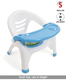 Plastic Dinning Chair - Blue Cream (Color May Vary)