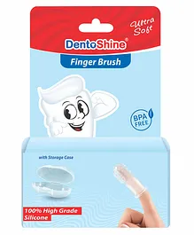 DentoShine Ultra Soft Finger Brush - Blue