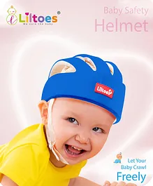 LILTOES Baby Head Protector for Safety of Kids 6M to 3 Years- Baby Safety Helmet with Proper Air Ventilation & Corner Guard Protection - Royal Blue