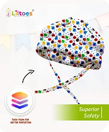LILTOES Baby Soft Head Protector for Safety of Kids 6M to 3 Years- Baby Safety Helmet with Proper Air Ventilation & Corner Guard Protection Apple