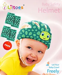 LILTOES Baby Head Protector for Safety of Kids 6M to 3 Years- Baby Safety Helmet with Proper Air Ventilation & Corner Guard Protection Knee Pad & Elbow Pad Yertle