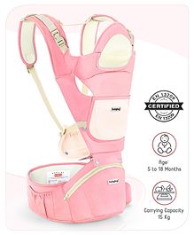 Babyhug Delight Cotton Hip Seat Cum Baby Carrier- Peach