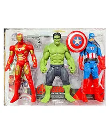 Akn Toys Avengers Fourth Edition Age of Ultron Action Figure Medium Set of 3 Multicolour - Height 18 cm