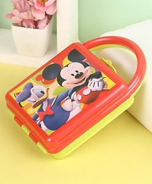 Disney Mickey Mouse  Sandwich Lunch Box - Red and Yellow