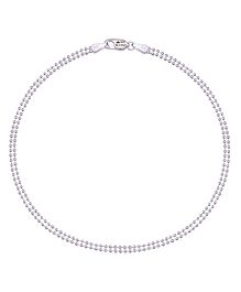 Taarose by Osasbazaar Sterling Silver Payal, Silver Anklets - 92.5% Pure BIS Hallmarked