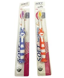 Yunicorn Max Caterpillar Style Kids Toothbrush - Pack of 2 - Colour may vary