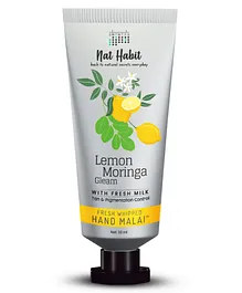 Nat Habit Lemon Moringa Hand Cream Fresh Whipped Hand Malai With Shea Butter - 30ml