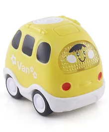 Zoe Musical Toy Van with LED Lights-Yellow