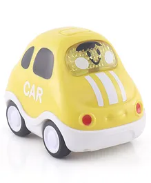 Zoe Musical Friction Car With Light- Yellow