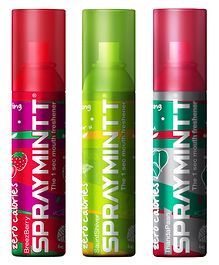 Spraymintt   Breezeberry + Saunfshiver + Thandapaan  1 Second Instant Mouth Freshener Spray - 45 g