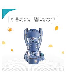 Tinyberg CuddleHipsy 5 position pure cotton Baby Carrier with front  storage - Blue