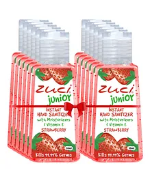 Zuci Junior Strawberry Hand Sanitizer Pack of 12 - 30 ml Each
