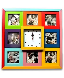 EZ Life Photos & Clock Wall Frame - Multicolor