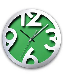 EZ Life Chunky Digits Clock - Silver & Green