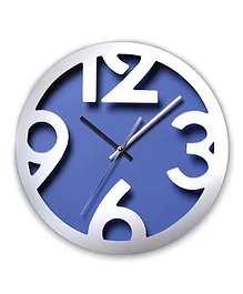 EZ Life Chunky Digits Clock - Silver & Purple