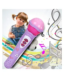 Vworld Musical Microphone Singing Mic Toy with Lights and Clear Sound Plastic- Multicolor