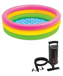 Vworld Inflatable Kids Water Bath Tub Pool (2-Feet) with Air Pump - Multi Color