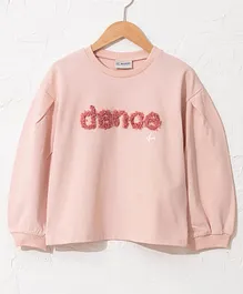 LC Waikiki Full Sleeves Dance Text Applique Detailed Ballet Top - Pink