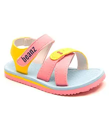 Beanz Unisex Colour Block Strap  Velcro Closure Sandals - Multi Colour
