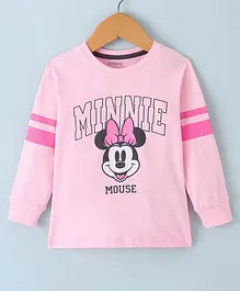Doreme Single Jersey Full Sleeves T-Shirt Minnie Printed - Pink