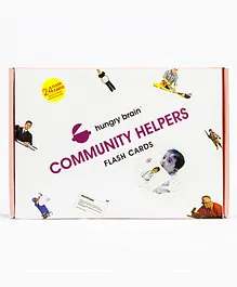 Hungry Brain Community Helpers 24 Flash Cards - Multi Color