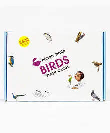 Hungry Brain Birds 24 Flash Cards - Multicolor