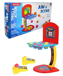 Paper Moon Aim & Score Indoor/Outdoor Basket Ball Action Game for Kids - Multicolor
