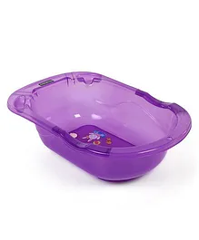 Babyhug Medium Size Bath Tub - Purple Medium (Print May Vary)