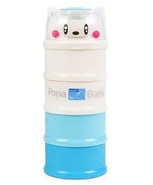Papa Milk Container - Blue White