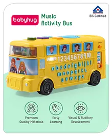 Babyhug Musical Activity Bus - Yellow