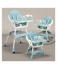 Baybee 3 in 1 Auro Baby High Chair for Kids Feeding with 3 Height Adjustable & Basket (Green)