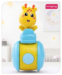 Babyhug Push and Go Giraffe on Wheel Toy| Gifting Toy| Child Safe Material| BIS Certified|Build Gross Motor Skills and Hand-Eye Coordination| 3 Years+