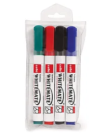 Cello Whitemate Markers Pack of 4 - Multicolour