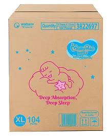 MamyPoko Extra Absorb Pants Style Diapers Xtra Large - 104 Pieces