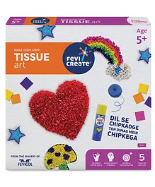 Fevicreate Tissue Art Kit with 5 Exciting Templates Art & Craft DIY Kit - Multicolour
